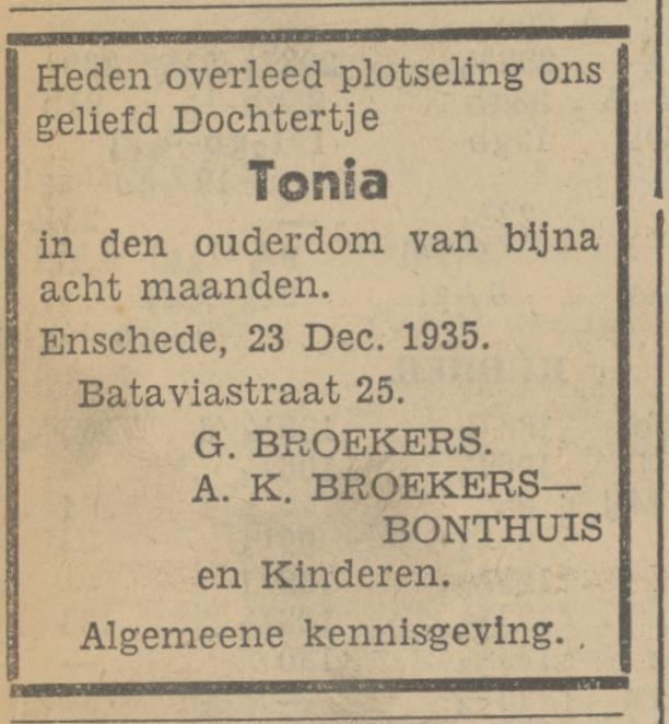 Bataviastraat 25 G. Broekers advertentie Tubantia 24-12-1935.jpg