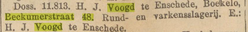 Beckumerstraat 48 H.J. Voogd rund- en varkensslagerij krantenbericht 6-5-1939.jpg
