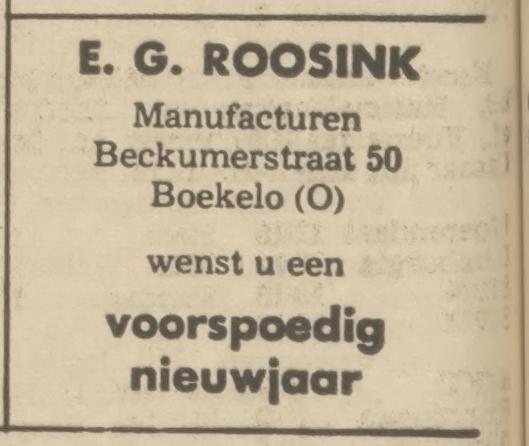 Beckumerstraat 50 E,G, Roosink manufacturen advertentie Tubantia 31-12-1973.jpg