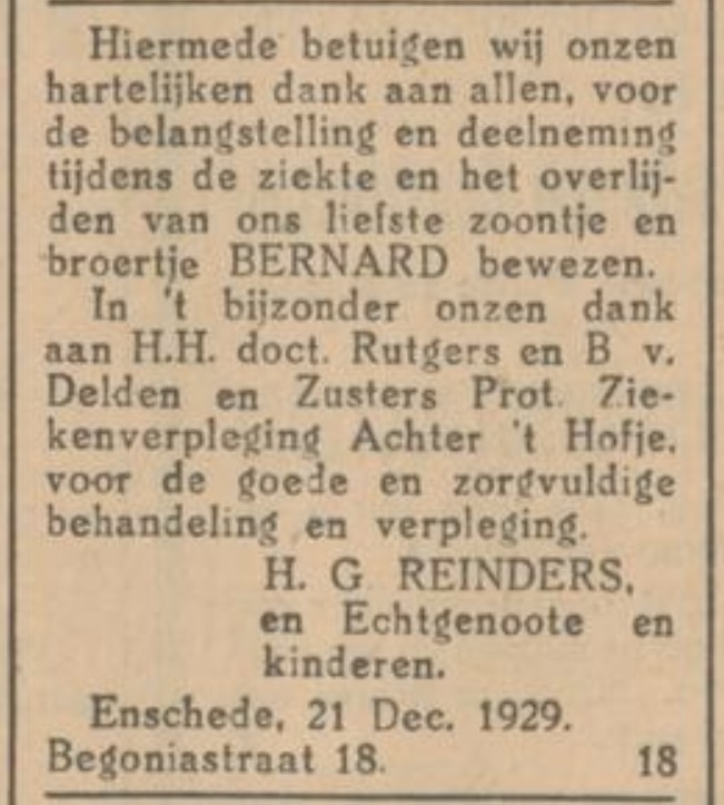 Begoniastraat 18 H.G. Reinders advertentie Tubantia 21-12-1929.jpg