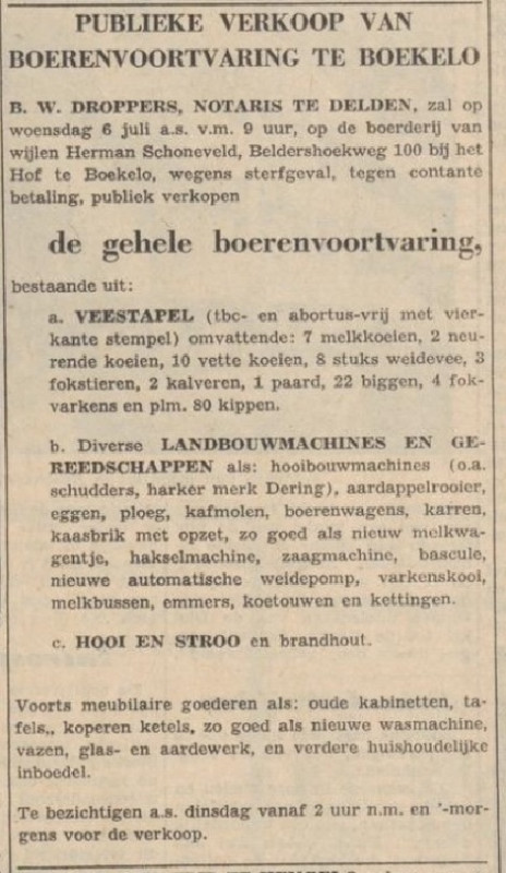 Beldershoekweg 100 Herman Schoneveld advertentie Tubantia 2-7-1960.jpg