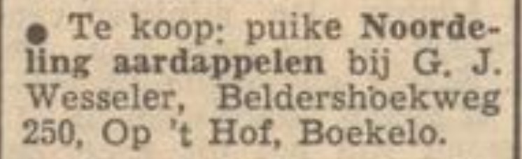 Beldershoekweg 250 Boekelo G.J. Wesseler advertentie Tubantia 15-4-1957.jpg