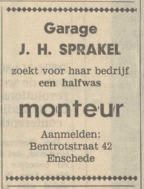 Bentrotstraat 42 garage J.H. Sprakel advertentie Tubantia 2-3-1968.jpg