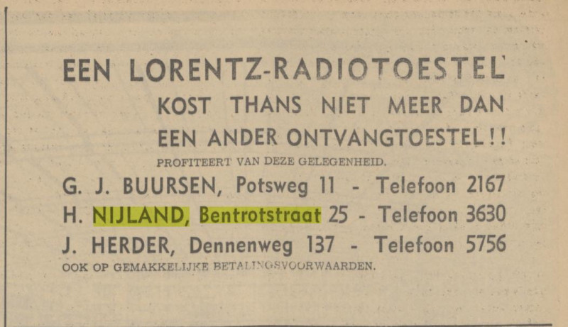 Bentrotstraat 25 H. Nijland advertentie Tubantia 15-10-1938.jpg