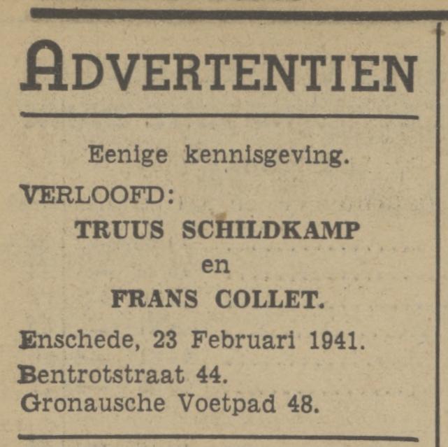 Bentrotstraat 44 Truus Schildkamp advertentie Tubantia 21-2-1941.jpg
