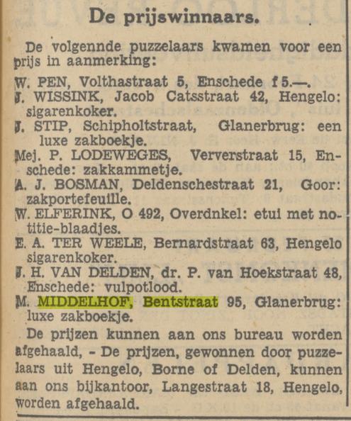 Bentstraat 95 Glanerbrug M. Middelhof krantenbericht Tubantia 19-2-1938.jpg