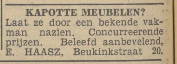 Beukinkstraat 20 E. Haasz advertentie Tubantia 14-10-1936.jpg