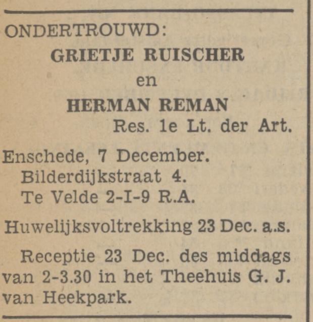 Bilderdijkstraat 4 Grietje Ruischer advertentie Tubantia 8-45-1939.jpg