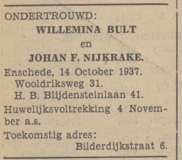 Bilderdijkstraat 6 Johan F. Nijkrake advertntie Tubantia 14-10-1937.jpg