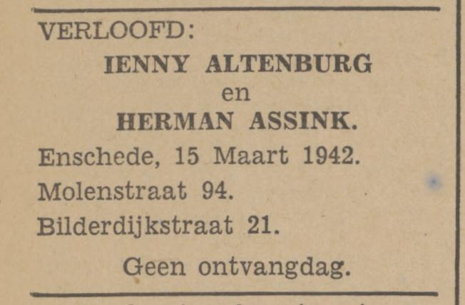 Bilderdijkstraat 21 Herman Assink advertentie Tubantia 12-3-1942.jpg