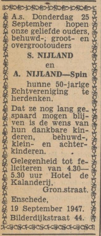 Bilderdijkstraat 44 S. Nijland advertentie Tubantia 19-9-1947.jpg