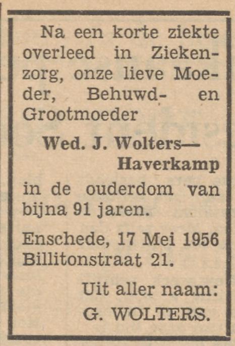 Billitonstraat 21 G. Wolters advertentie 18-5-1956.jpg