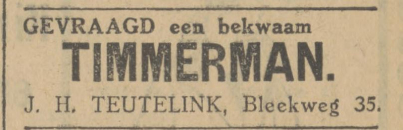 Bleekweg 35 J.H. Teutelink timmerman advertentie Tubantia 8-4-1927.jpg