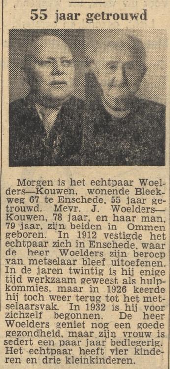 Bleekweg 67 G. Woelders krantenbericht Tubantia 9-5-1961.jpg