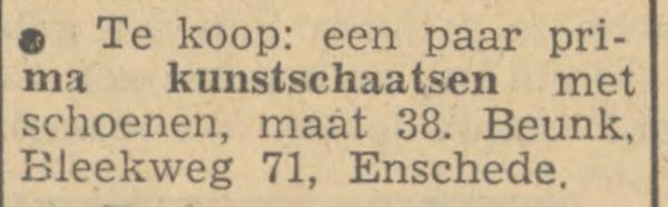 Bleekweg 71 Beunk advertentie Tubantia 2-2-1948.jpg