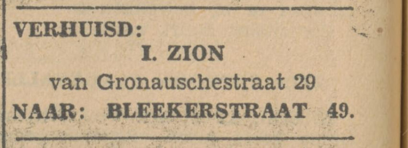 Blekerstraat 49 I. Zion advertentie Tubantia 12-3-1931.jpg