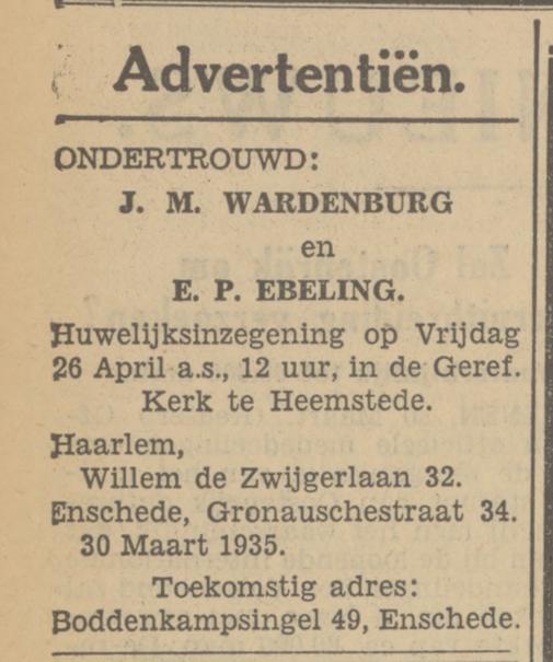 Boddenkampsingel 49 E.P. Ebeling advertentie Tubantia 30-3-1935.jpg