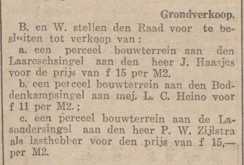 Boddenkampsingel 51 Mej. L.C. Heino krantenbericht Overijsselsch dagblad 27-5-1927.jpg