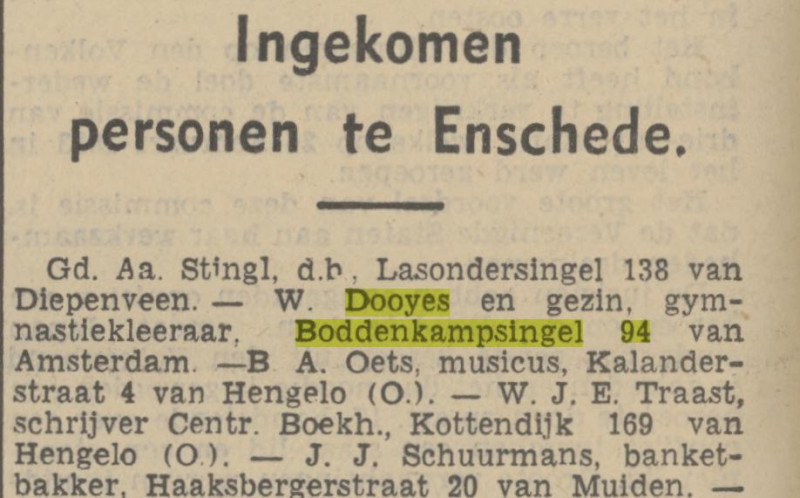 Boddenkam[singel 94 W Dooyes krantenbericht Tubantia 13-9-1937.jpg