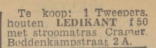 Boddenkampstraat 2A Cramer advertentie Twentsch nieuwsblad 310-10-1944.jpg