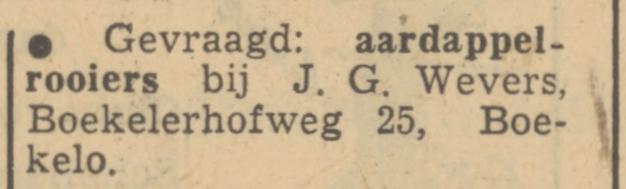 Boekelerhofweg 25 J.G. Wevers advertentie Tubantia 22-9-1950.jpg
