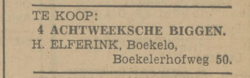 Boekelerhofweg 50 H. Elferink advertentie Tubantia 2-7-1942.jpg