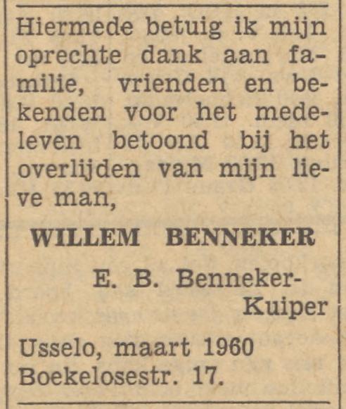 Boekelosestraat 17 Willem Benneker advertentie Tubantia 3-3-1960.jpg
