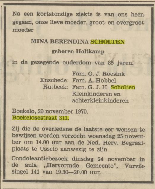 Boekelosestraat 311 fam. G.J.H. Scholten advertentie Tubantia 23-11-1970.jpg