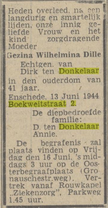 Boekweitstraat 2 D. ten Donkelaar advertentie Twentsch nieuwsblad 14-6-1944.jpg