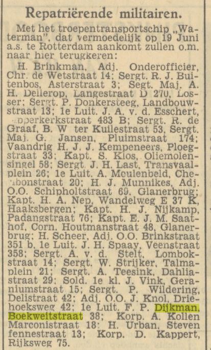 Boekweitstraat 38 F.P. Dijkman krantenbericht Tubantia 10-6-1949.jpg
