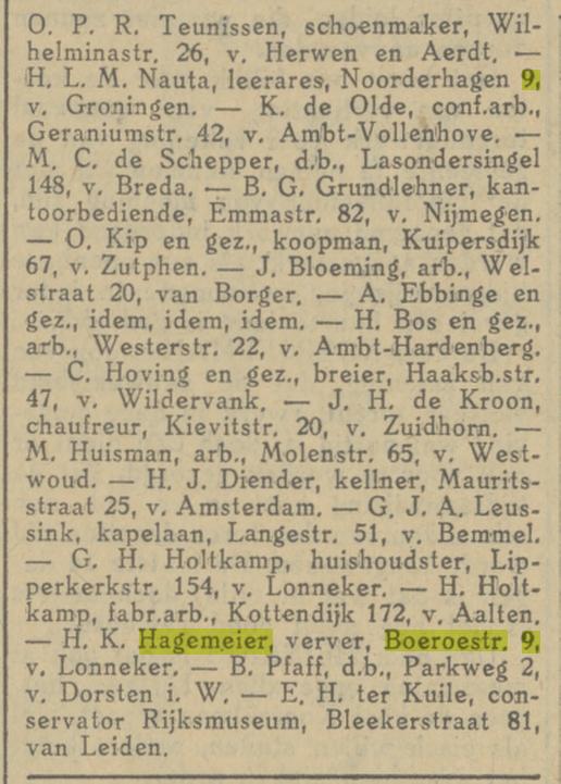 Boeroestraat 9 H.K. Hagemeier verver krantenbericht Tubantia 16-5-1929.jpg