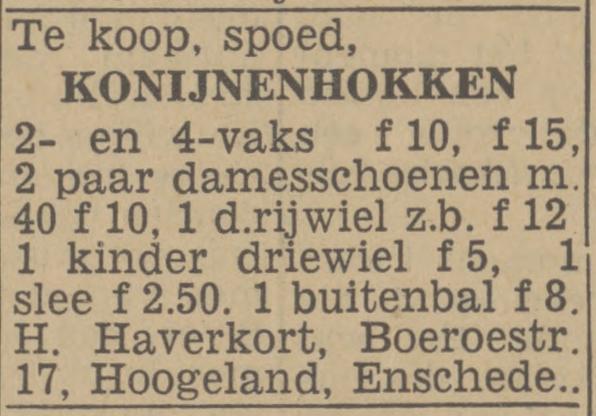 Boeroestraat 17 H. Haverkort advertentie Twentsch nieuwsblad 10-4-1943.jpg