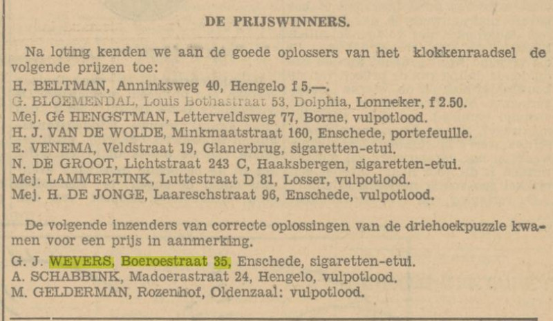 Boeroestraat 35 G.J. Wevers krantenbericht Tubantia 23-12-1933.jpg