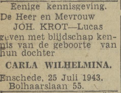 Bolhaarslaan 55 Joh. Krot advertentie Twentsch nieuwsblad 26-7-1943.jpg