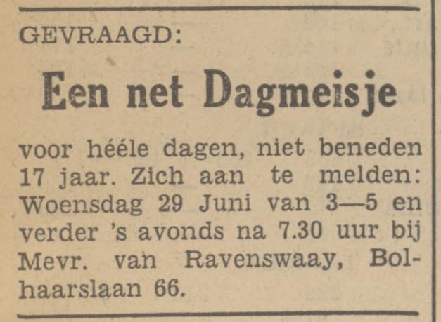 Bolhaarslaan 66 Mevr. van Ravenswaay advertentie Tubantia 27-6-1938.jpg