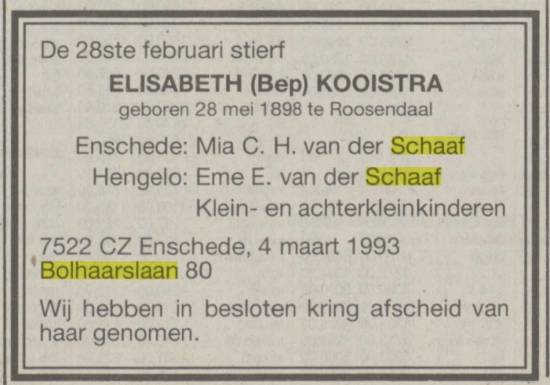 Bolhaarslaan 80 Mia C.H. van der Schaaf advertentie NRC Handelsblad 4-3-1993.jpg
