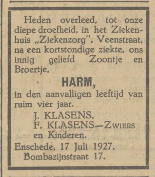 Bombazijnstraat 17 J. Klasens advertentie 18-7-1927.jpg