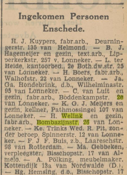 Bombazijnstraat 26 H. Welink krantenbericht Tubantia 25-7-1934.jpg