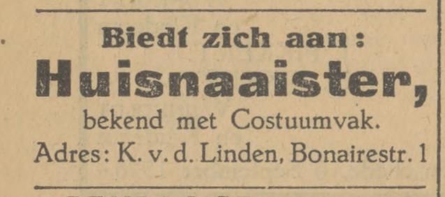 Bonairestraat 1 K. van der Linden advertentie Tubantia 6-9-1928.jpg
