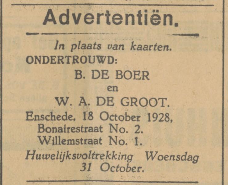 Bonairestraat 2 B. de Boer advertentie Tubantia 18-10-1928.jpg