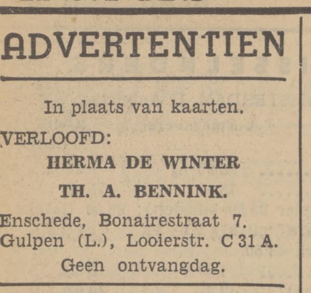 Bonairestraat 7 Herma de Winter advertentie Tubantia 12-8-1938.jpg