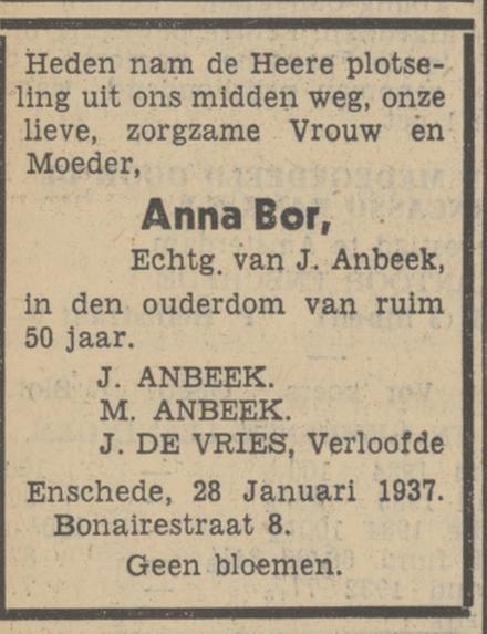 Bonairestraat 8 J. Anbeek advertentie Tubantia 29-1-1937.jpg