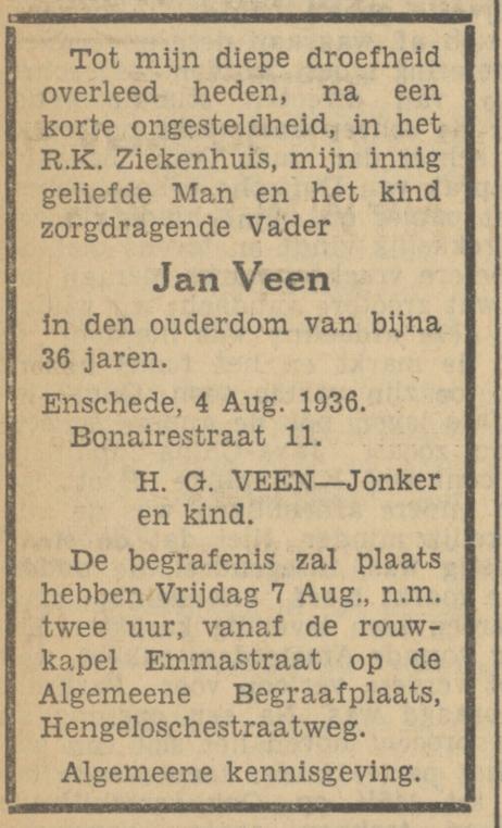 Bonairestraat 11 H.G. Veen-Jonker advertentie Tubantia 4-8-1936.jpg