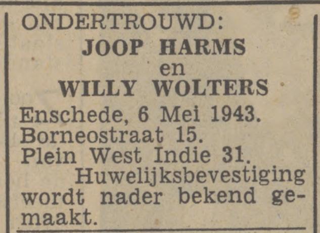 Borneostraat 15 Joop Harms advertentie Twentscg nieuwsblad 6-5-1943.jpg