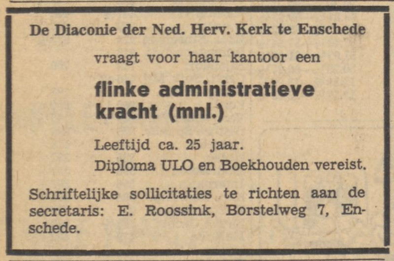 Borstelweg 7 E. Roossink advertentie 18-2-1965.jpg