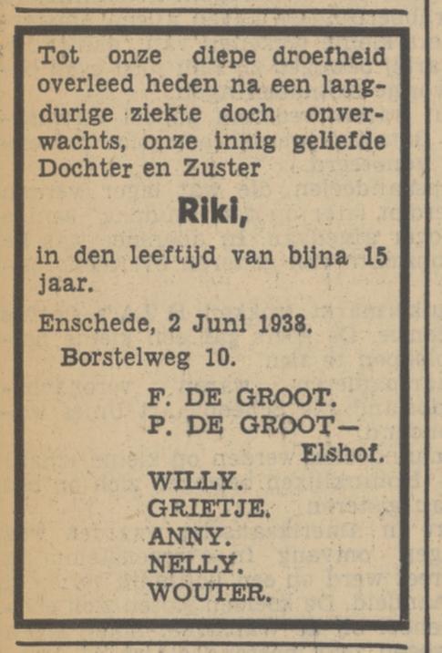 Borstelweg 10 F. de Groot advertentie Tubantia 3-9-1938.jpg