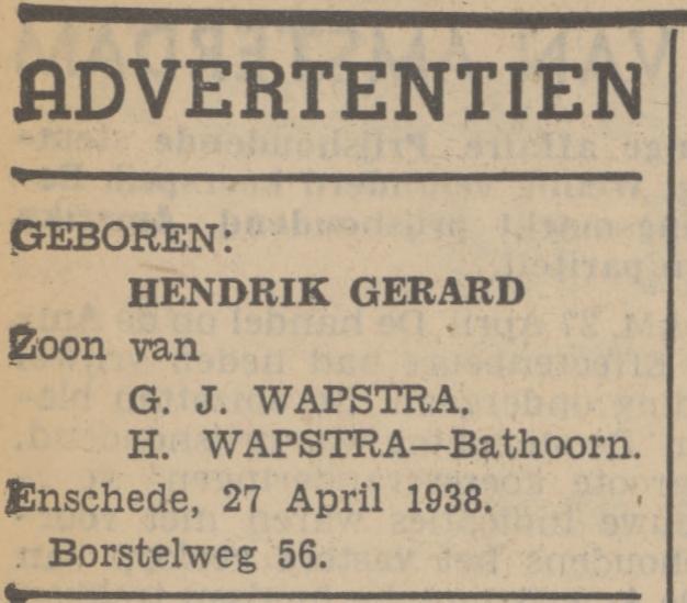 Borstelweg 56 G.J. Wapstrat advertentie Tubantia 27-4-1938.jpg