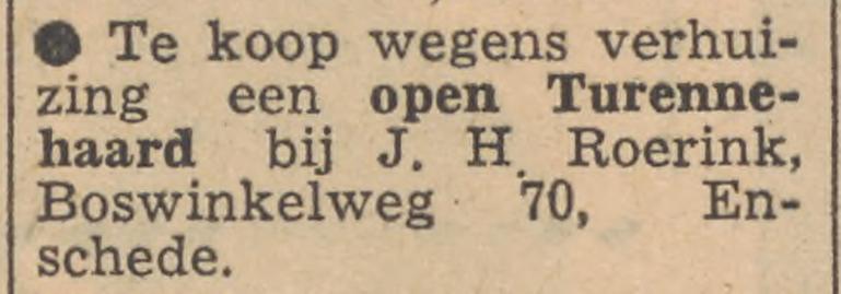 Boswinkelweg 70 J.H. Roerink advertentie Tubantia 1-12-1956.jpg