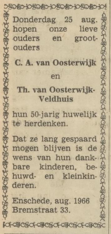 Bremstraat 33 C.A. van Oosterwijk advertentie Tubantia 24-8-1966.jpg