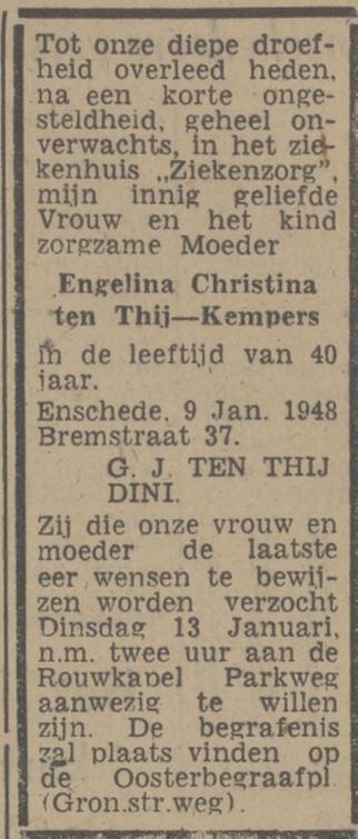 Bremstraat 37 G.J. ten Thij advertentie Tubantia 12-1-1948.jpg